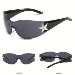 One piece Sunglasses Pentagram UV Protection Sunglasses