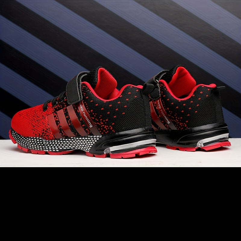 Kids Striped Breathable Mesh Walking Shoes for Spring & Summer