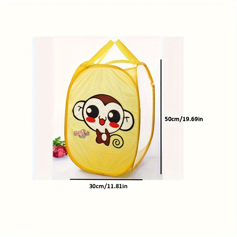 Foldable Portable Storage Basket for Kids Toy Bedroom Living Room
