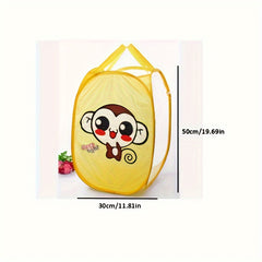 Foldable Portable Storage Basket for Kids Toy Bedroom Living Room
