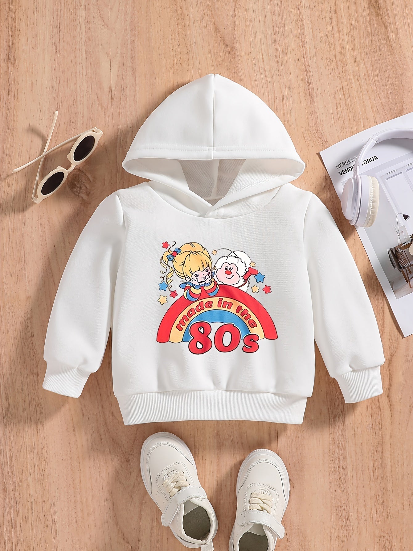 Baby Cartoon Letter Print Sweatshirt Kids Spring Hoodie