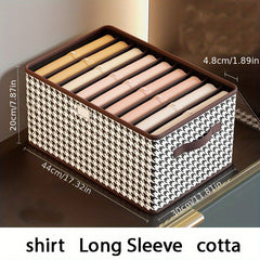 Houndstooth Storage Box Lightweight Dustproof Organizer