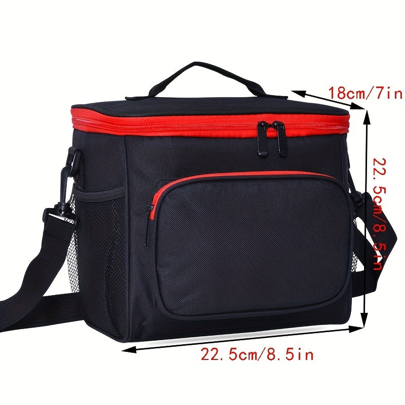 Insulated Lunch Box Adjustable Strap - Reusable Bag for Office