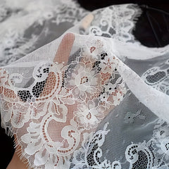 Lace Edge Trim Applique for Sewing Crafts Clothing Wedding Decor 118"x11"