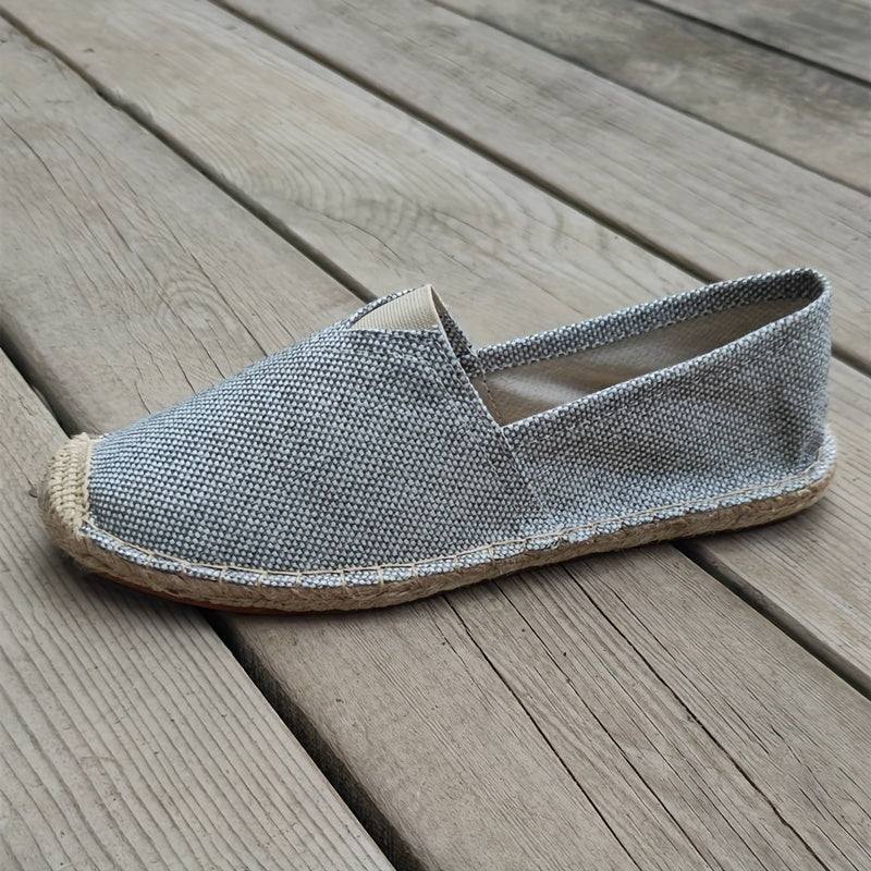 Men's Slip On Canvas Shoes Casual Breathable Comfy Outdoor Walking Shoes