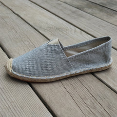 Men's Slip On Canvas Shoes Casual Breathable Comfy Outdoor Walking Shoes