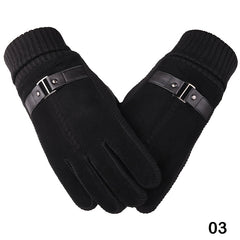Men's Leather Cycling Motorcycle Gloves Anti skid Grip