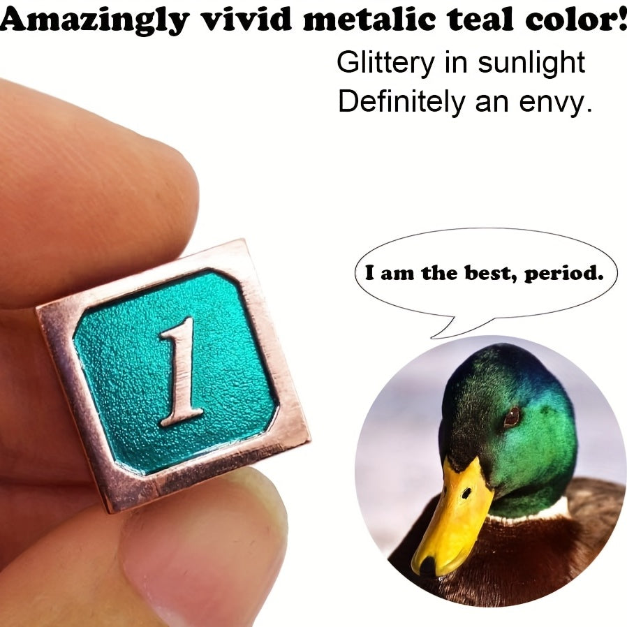 7pcs Emerald & Metal Dice Set - Durable & Stylish Solid Dice