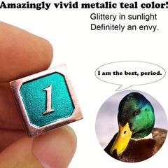 7pcs Emerald & Metal Dice Set - Durable & Stylish Solid Dice
