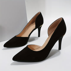 Metallic Decor Stiletto Heels Pointed Toe Dress Pumps