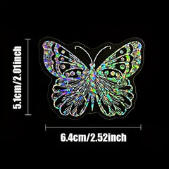 100pcs Butterfly Series Stickers Waterproof Laser Sticker Decal