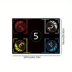 Basketball Footstep Training Mat Silent Non Slip System