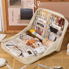 Portable Stationery Bag Pencil Case Large Capacity Organizer