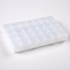 28 Grid DIY Embroidery Cross Stitch Tool Storage Box