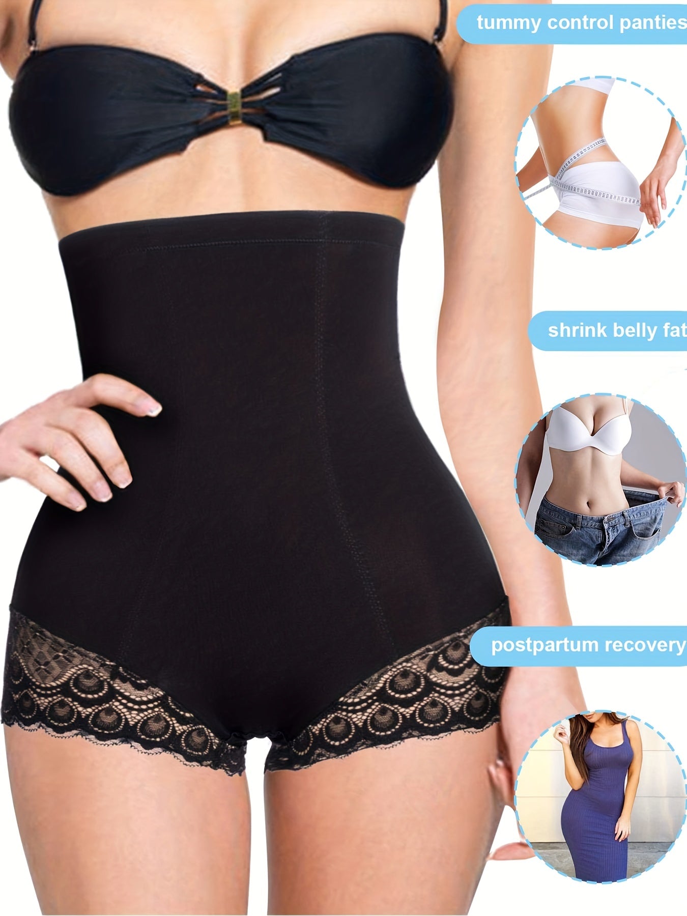 Lace Shaping Panties Tummy Control Compression Panties