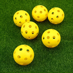 12pcs Outdoor Pickleball with 40 Holes - Durable and Resilient Pickleball