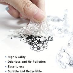 Circle Air Bubbles Rubber Stamps for Card Making and Journaling