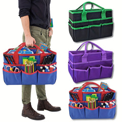 Large Capacity Handicraft Handbag Sewing Supplies Storage Organizer Tote Bag