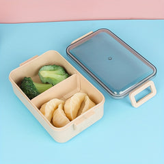Single Layer Wheat Straw Lunch Box Leakproof Food Container