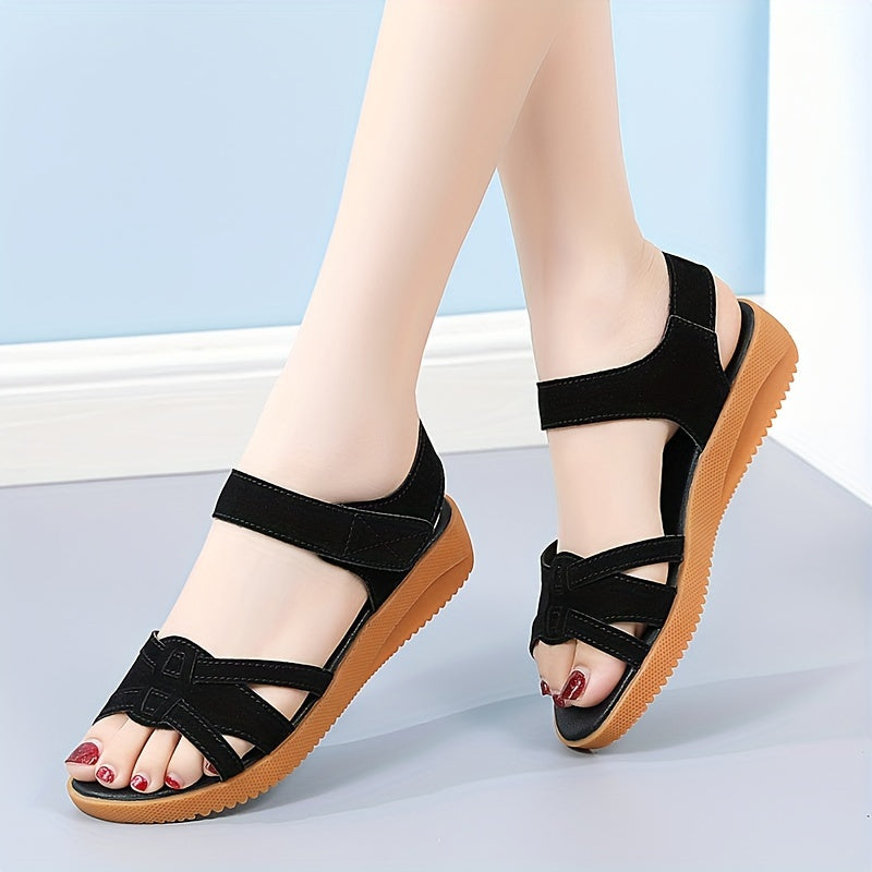 Women's Summer Sandals Anti slip Comfort Hook And Loop Fastener