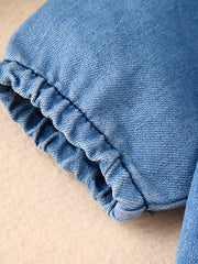 Infant Toddler Denim Jumpsuit Long Sleeve Onesie