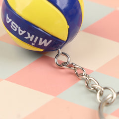 Creative Volleyball Keychain Small Sports Ball Key Chain Pendant Gift