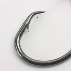 15pcs Nickel Octopus Fishing Hooks High Carbon Steel Barbed with Eye