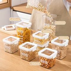 Stackable Sealed Cereal Can Storage Box for Nuts - Moisture Proof