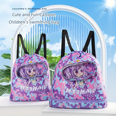 Kids Swimming Bag Waterproof Storage Beach Shoulder Bag