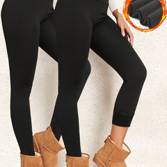 Plush Lined Tummy Control Slimming Pants