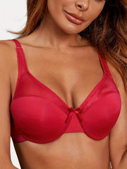 Bow Tie Push Up Bra Comfy & Breathable Women's Lingerie