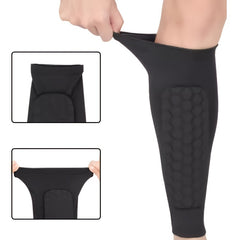 Honeycomb Leg Pad Anti-slip Leg Warmers for Running Cycling Football Sports
