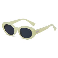 Vintage Oval Gradient Sunglasses