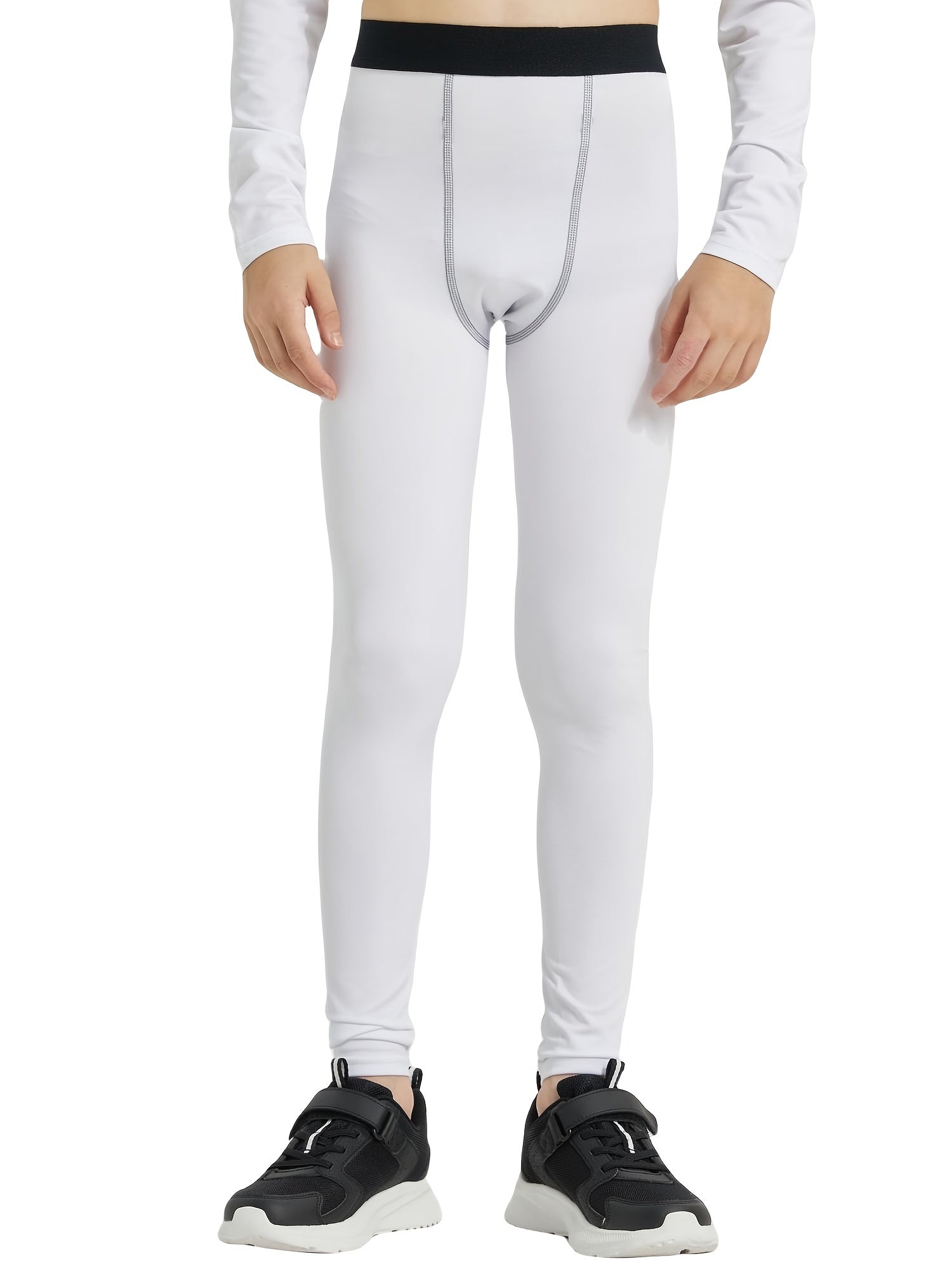2 Pack Boys Sports Leggings Athletic Base Layer Running Basketball