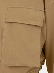 Zipper Uo Mock Neck Casual Sports Sweatshirts With Pocket Y2k Solid Long Sleeve