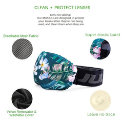 MAXJULI Microfiber Goggle Cover Mesh Fabric Protection