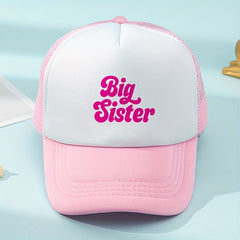 Kids Mesh Baseball Cap with Letter Embroidery