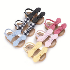 Baby Girls Bowknot Sandals Lightweight Anti Slip
