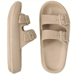 Men's Adjustable Strap Slip On Slides Casual Walking Slippers