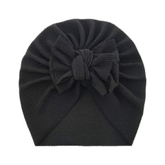 Newborn Bow Decor Turban Hat Cap Beanie For Baby Boys And Girls
