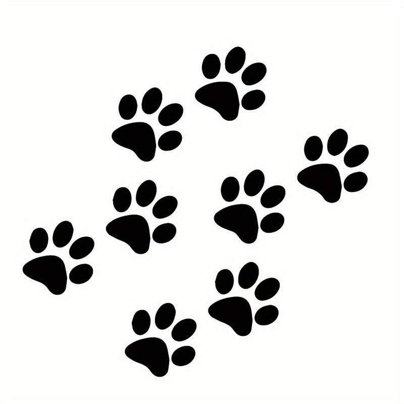 Cat Paw Print Sticker Boat Decal Dog Footprint Car Sticker