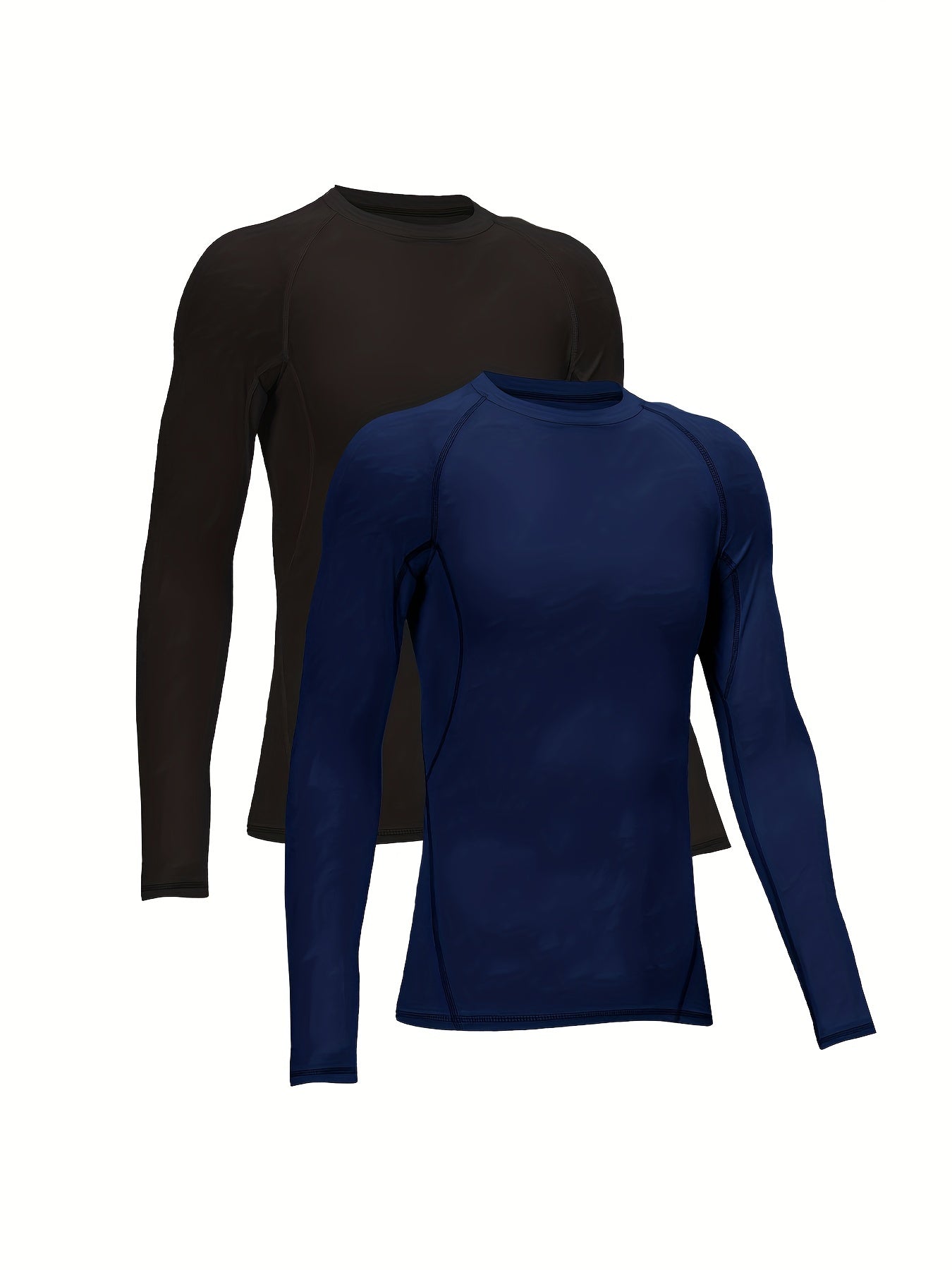 HOPLYNN Youth Compression Shirts 2 Pack Long Sleeve Moisture Wicking Baselayer
