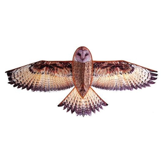Brown Owl Kite With D handle And Flying Lines