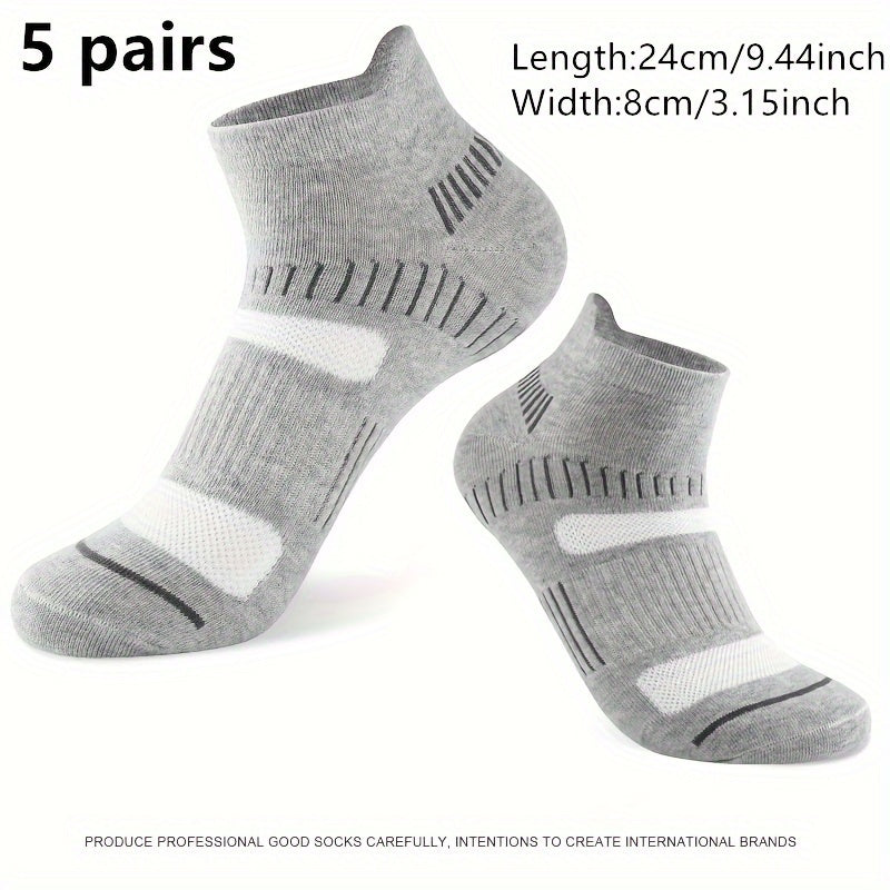Men's Casual Sport Socks 5 Pairs Cotton Breathable Comfortable