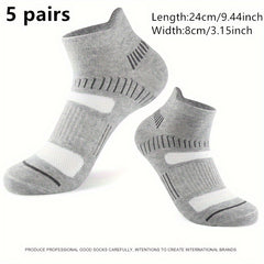 Men's Casual Sport Socks 5 Pairs Cotton Breathable Comfortable
