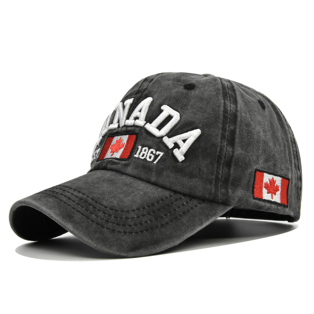 ANADA Embroidered Maple Leaf Baseball Cap Sun Hat
