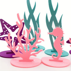 Under the Sea Mermaid Theme Party Decorations DIY Coral Table Ornaments