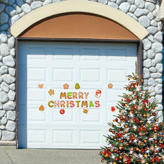 Christmas Decor Refrigerator Stickers Holiday Party Magnetic Waterpr