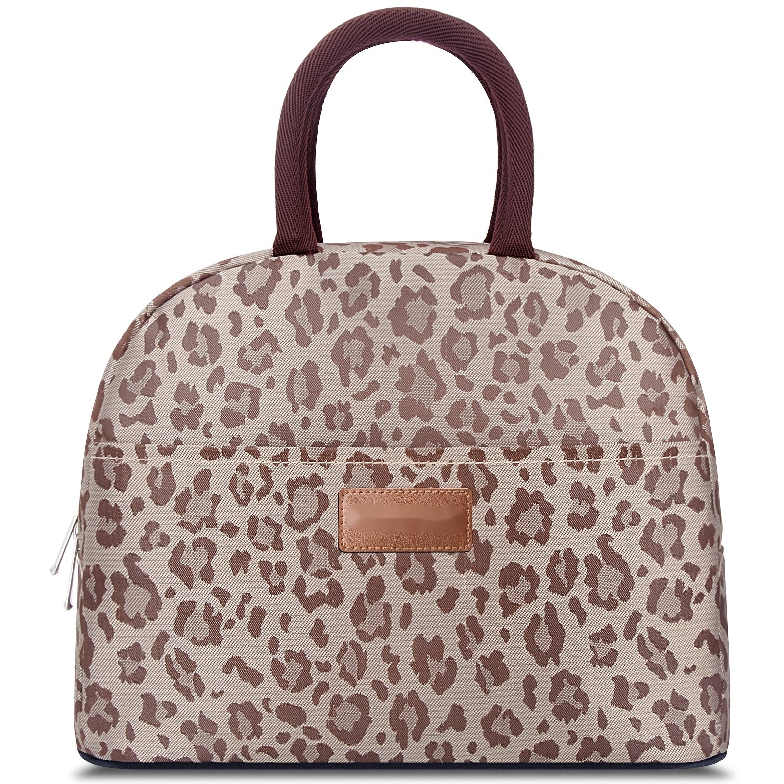Leopard Insulated Lunch Bag for Work School Picnic Travel