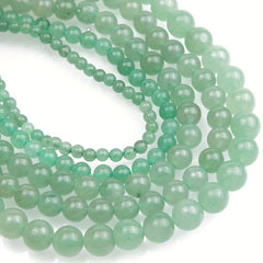 Green Aventurine Loose Beads 4-10mm for Jewelry Making